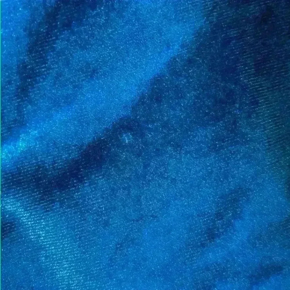 Self Portrait Blue Velvet Shawl Blazer Size Large - Picture 12 of 16